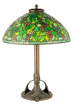 Attributed to Duffner & Kimberly Grape Table Lamp